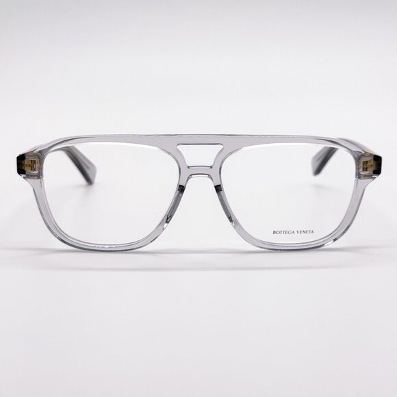 NEW BOTTEGA VENETA BV1294O 004 GREY UNISEX EYEGLASSES BOTTEGA VENETA